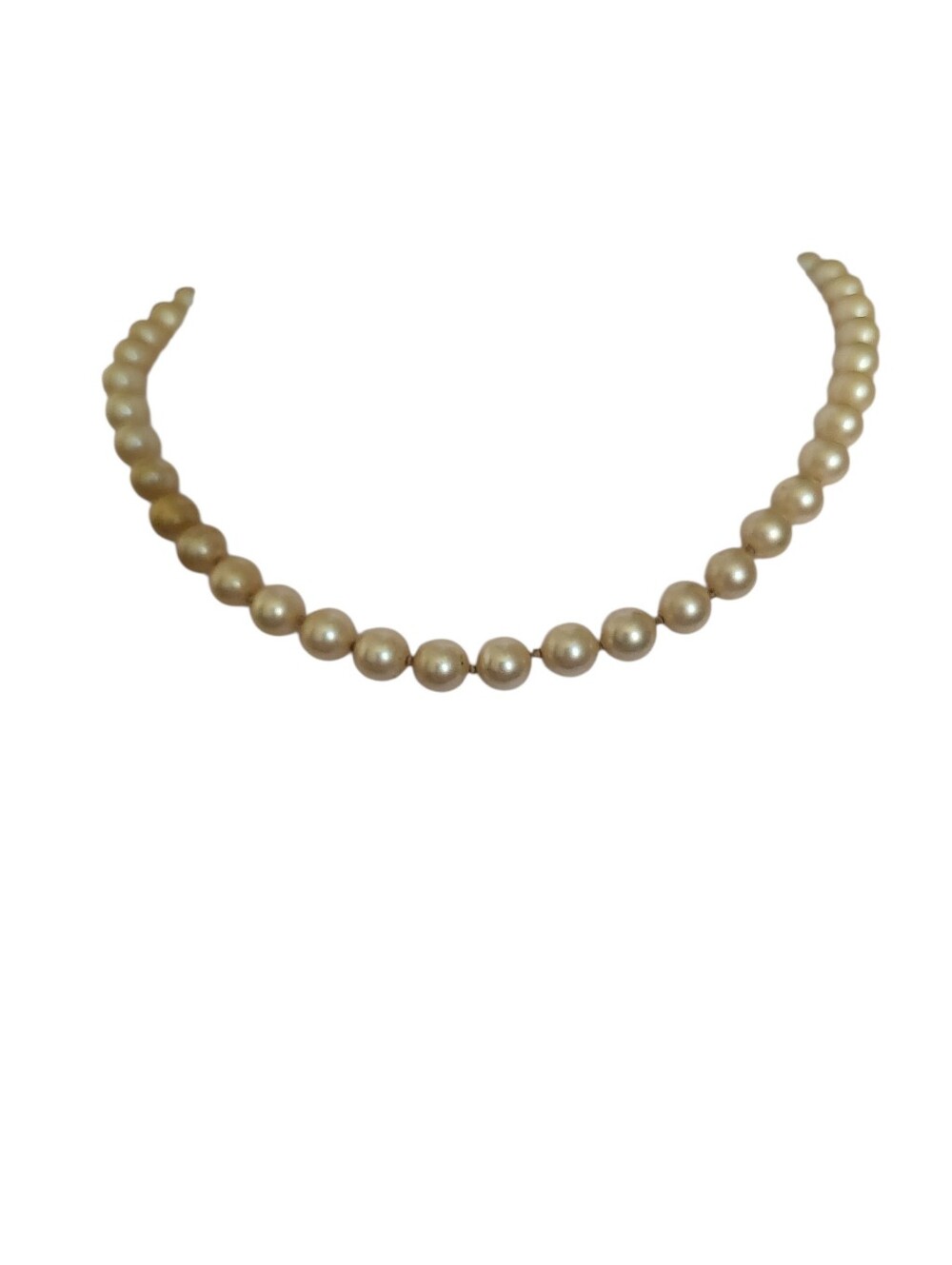 Pearl Necklace Beige